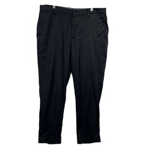 BEN SHERMAN Men's W36‎ L30 READ Black Stretch Flat Front Chino Tech Pants EUC